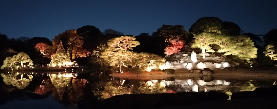 紅葉_六義園の池